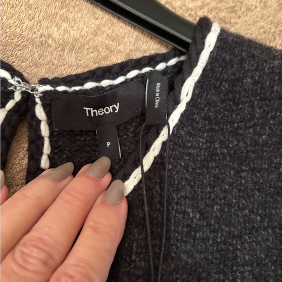 Theory Black Tweed Sheath Dress NWT $495 Size 0 - Picture 9 of 9